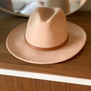 Free People Leather Band Felt Hat